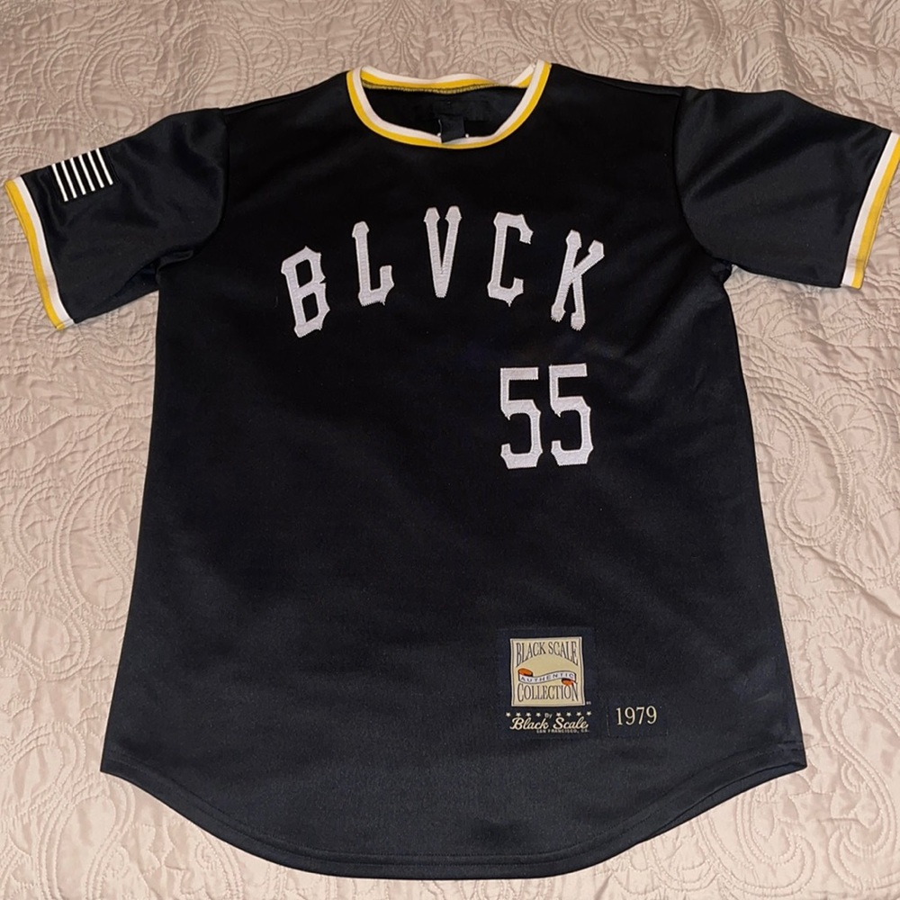 Black Scale Authentic Collection Baseball Jersey